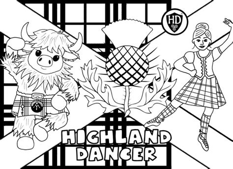 Highland Dancer Colour In Sheet - FREE – The Highland Dancer