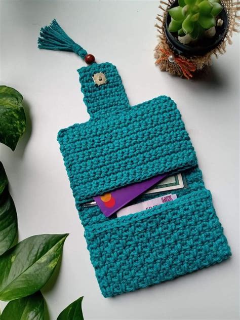 Diy Crochet Card Holder Easy Customizable Crochet Ideas