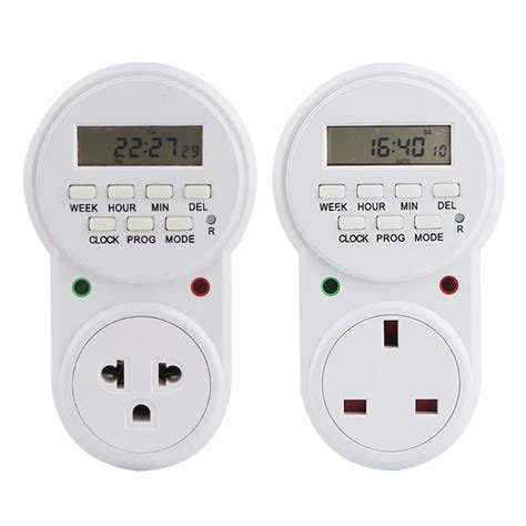 EU US Plug Smart Power Socket Digital Timer Switch Energy Saving