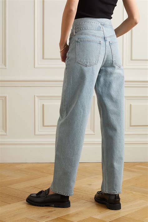 AGOLDE Broken Waistband cutout high-rise straight-leg organic jeans | NET-A-PORTER