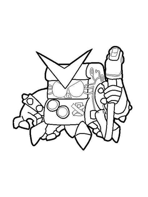 8 Bit Brawl Stars 10 Coloring Page