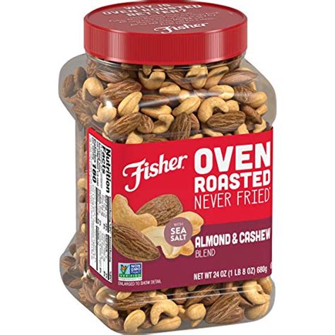 Fisher Snack Oven Roasted Never Fried Almond And Cashew Blend