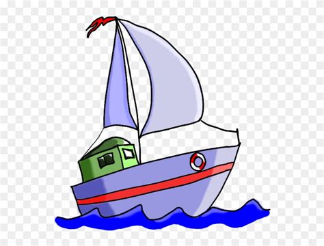 Clipart Cartoon Boat