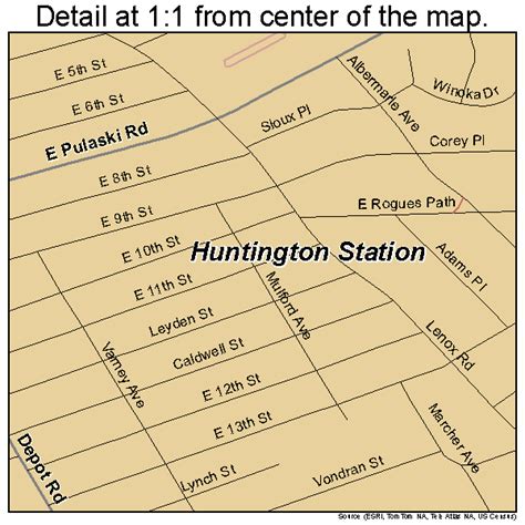 Huntington Station New York Street Map 3637044