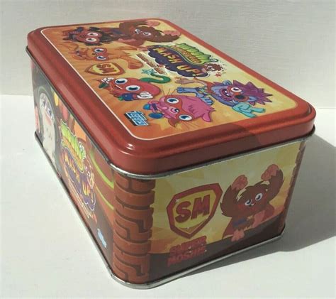 Topps Moshi Monsters Mash Up Trading Card Game Storage Tin Ebay