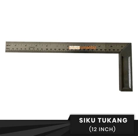 SIKU TUKANG 12 PENGGARIS SIKU TUKANG 30 CM Garisan 12 Inch 30cm