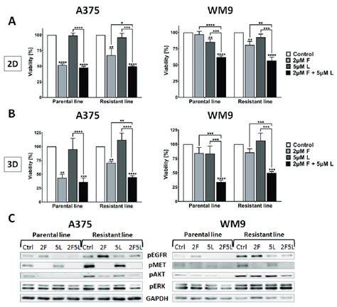 The Sensitivity Of Resistant Cells To Egfr And Met Inhibitors Cells