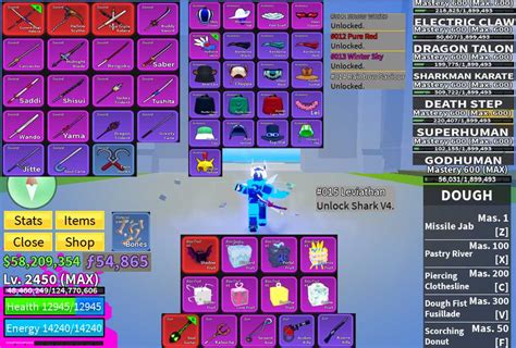 [Blox Fruits] Max Level Shark v4(Complete Gears) T10 Account