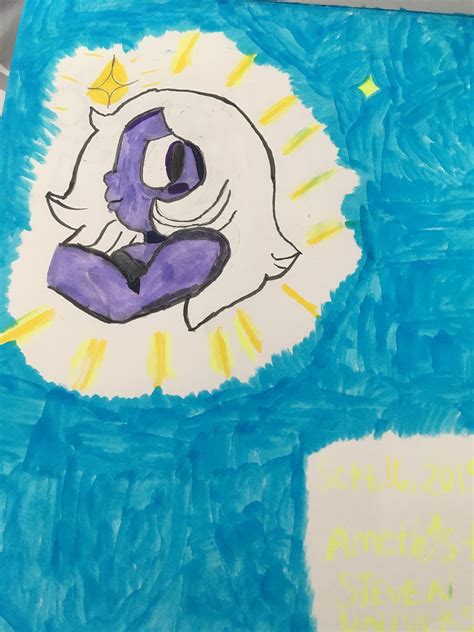 Drew Amethyst, inspired by a painting Vidalia made in Onion Friend! 💜 : r/stevenuniverse