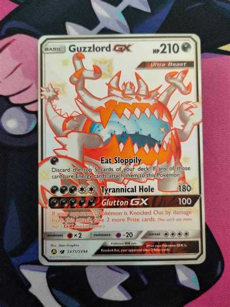 Pok Mon Karta Guzzlord Gx Hif Sv Hidden Fates Aukro