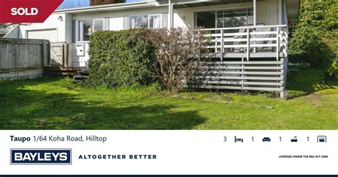 Residential For Sale By Negotiation Koha Road Hilltop Taupo