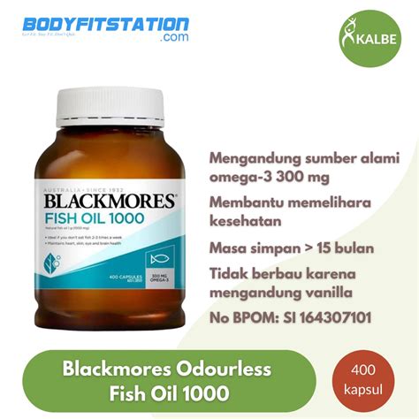 Jual Blackmores Odourless Fish Oil Capsules Mg Cap