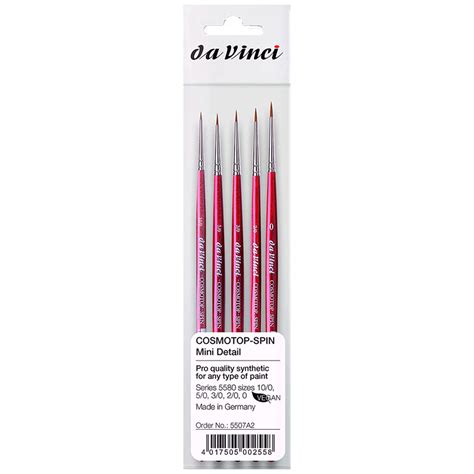 Da Vinci Cosmotop Spin Watercolor Brush Series Set Mini Detail