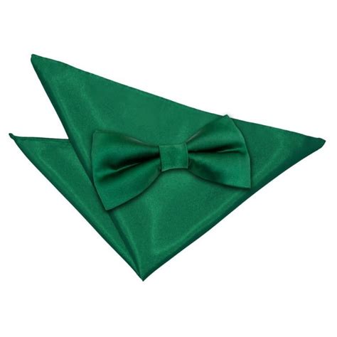 Men S Plain Emerald Green Satin Bow Tie