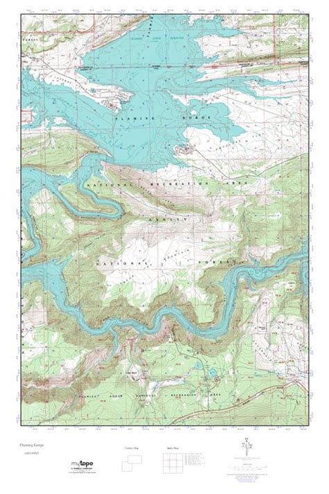 Mytopo Flaming Gorge Wyoming Usgs Quad Topo Map