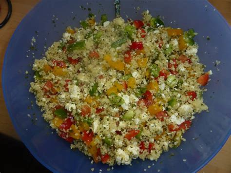 Bunter Couscous Salat Mit Paprika Rezeptfamilie