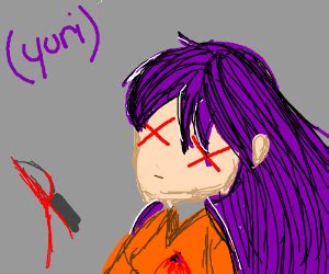 yuri's death scene (ddlc) - Drawception