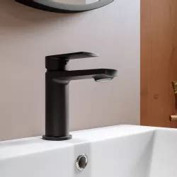 Miscelatore Lavabo In Ottone Nero Opaco Acq