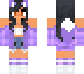 Aphmau In Her Wolf Ears And Tail | Minecraft Skin