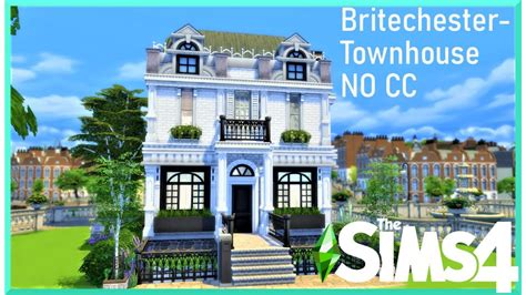 Britechester Townhouse No Cc I Sims4 Stop Motion Youtube