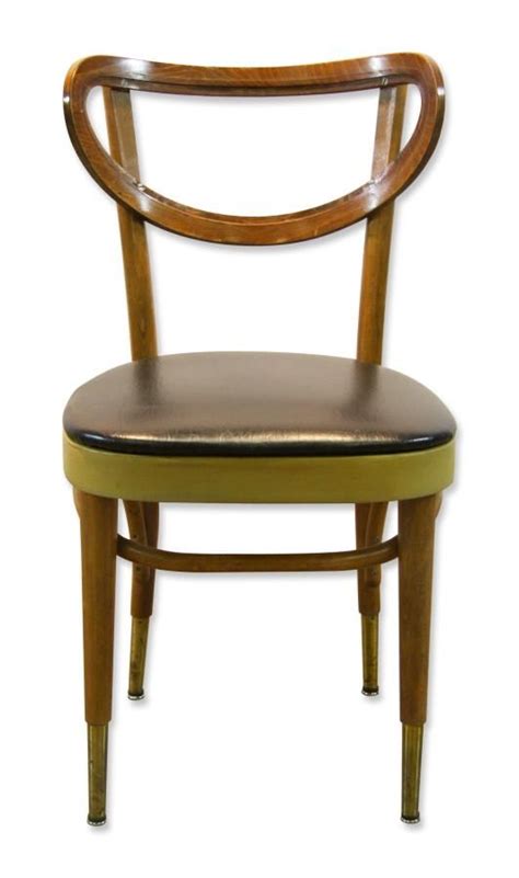 Bentwood Dining Chair With Blue Vinyl Seat Olde Good Things Chair
