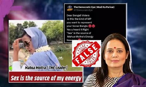 Fact Check Viral Video Features Mahua Moitra Discussing Eggs As Her