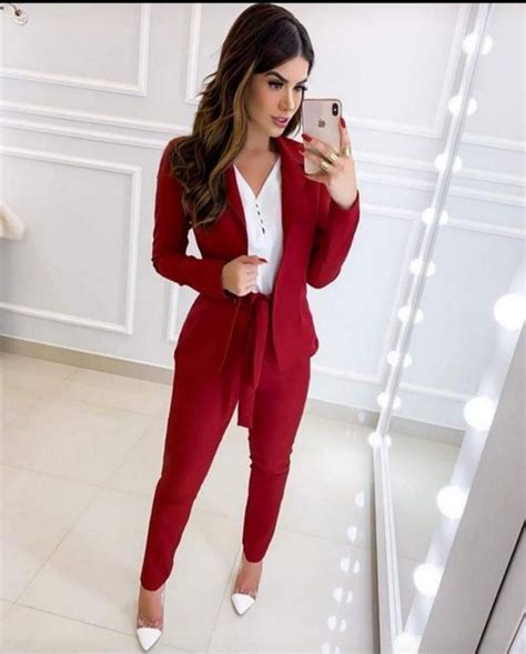 CONJUNTO CALÇA E BLAZER ALFAIATARIA VERMELHO S 6APQBTZWA Blazer