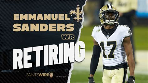 Former Saints Wr Emmanuel Sanders Announces His Retirement As A Bronco