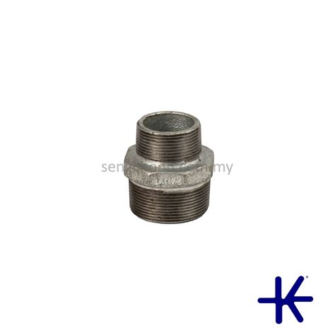 Kinko Galvanised Malleable Iron Reducing Nipple Bspt Sengchoon