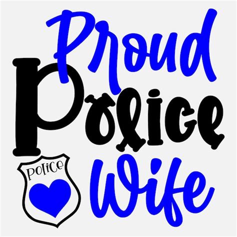 Premium Vector Police Wife Svg Proud Police Wife Cut File Svg Files