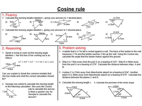 Trigonometry Mastery Worksheets Teaching Resources