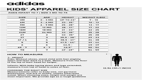 Adidas Youth Clothing Size Chart