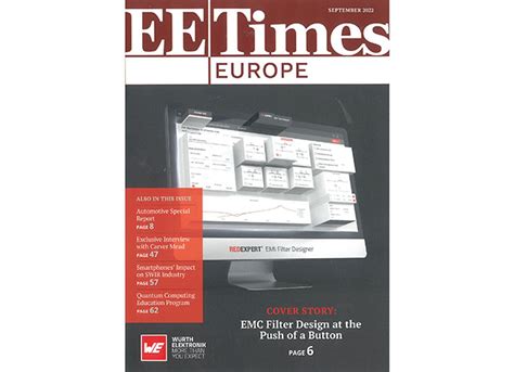 Ee Times Europe 9月刊雜誌 電子工程專輯