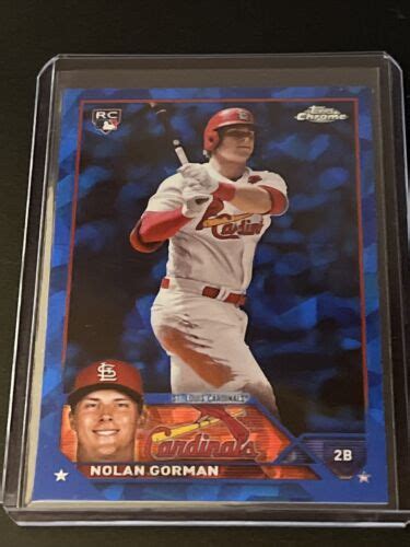 Topps Chrome Sapphire Nolan Gorman Rc St Louis Cardinals