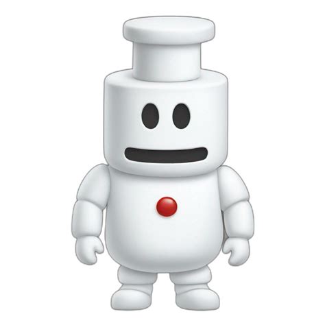 Stay Puft Marshmallow Man Ghostbusters Friendly No Collar Holding An