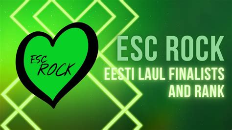 Eesti Laul Finalists And Rank Top Estonia National Final