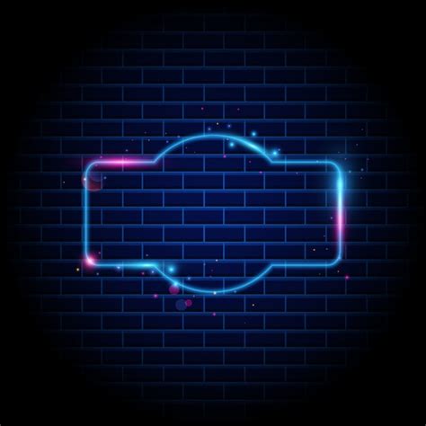 Premium Vector Night Club Neon Sign On Brick Wall Background