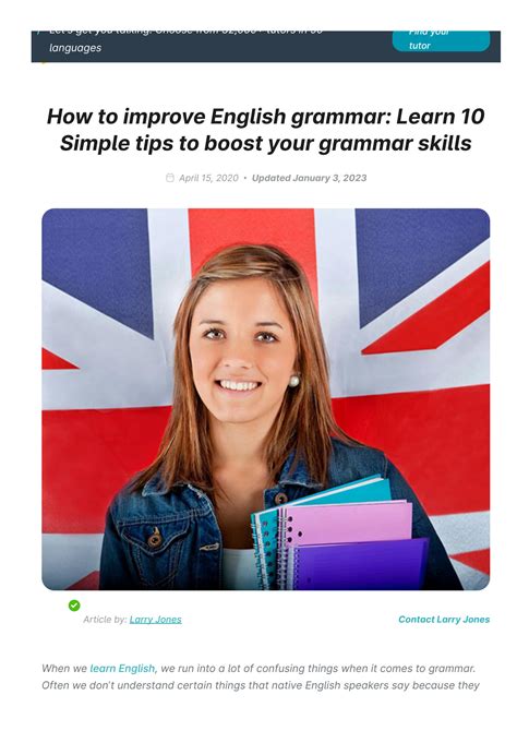 Solution How To Improve English Grammar Learn 10 Simple Tips To Boost