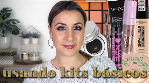 Me maquillo con kits básicos de maquillaje low cost YouTube