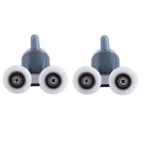 4pcs 23mm Zinc Alloy Twin Shower Door Rollers Runners Wheels Wheel Home Tool Ebay