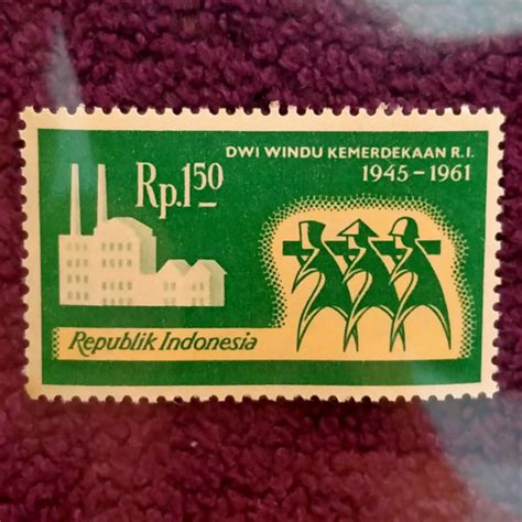 Jual Prangko Perangko Indonesia Seri Dwi Windu Kemerdekaan R I 1961