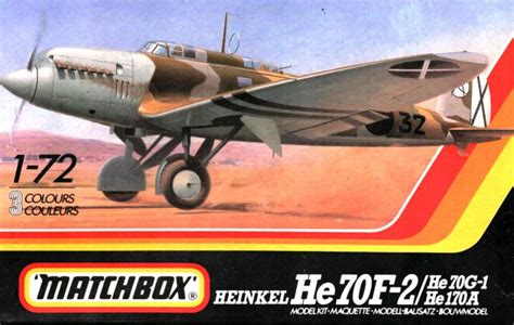 Matchbox Pk 132 40132 Heinkel He 70 F2 He 70 G1 He 170 A 1