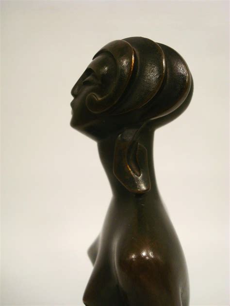 Art Deco Bronze Sculpture Figure Of A Naked Woman By Sibylle May France 1920s For Sale At 1stDibs
