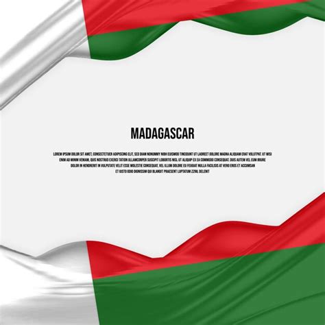 Premium Vector Madagascar Flag Design Waving Madagascar Flag Made Of