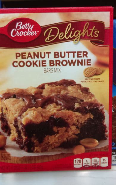 Betty Crocker Delights Peanut Butter Cookie Brownie Peanut Butter