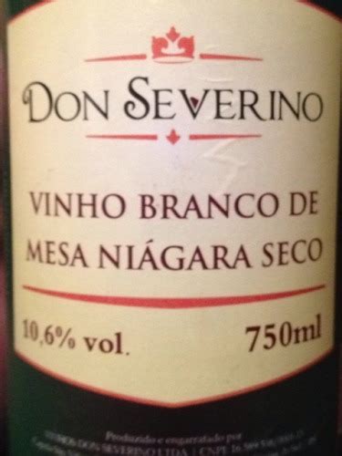 Don Severino Niagara Vinho Branco De Mesa Seco Vivino