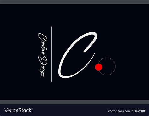 C Letter Alphabet Logo For Business Elegant Vector Image