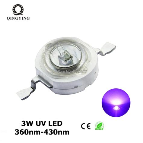 Cuentas De Luz Led Uv De Alta Potencia Chip Led P Rpura Ultravioleta