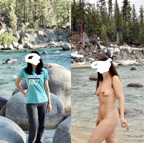 Repost We Came Here Summer And Winter And She Decides To Get Naked