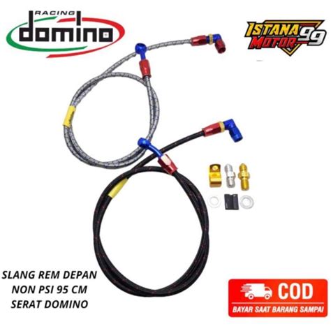 Selang Rem Domino Cm Cm Depan Belakang Model Serat Universal